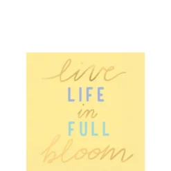 Life In Full Bloom Beverage Napkins 16ct