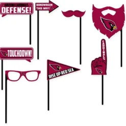 Arizona Cardinals Photo Booth Props 9ct