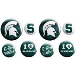 Michigan State Spartans Buttons 8ct