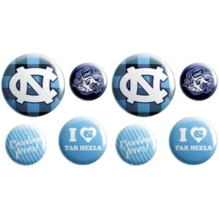 North Carolina Tar Heels Buttons 8ct