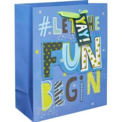 Medium Glossy Let The Fun Begin Gift Bag