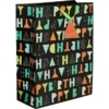 Large Paper Patterned Letter Birthday Gift Bag