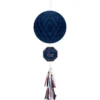Navy Love Honeycomb Decoration With Tail