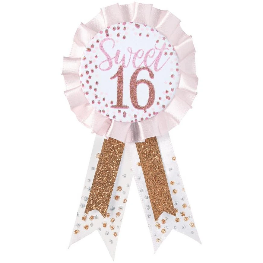 Elegant Sweet 16 Birthday Award Ribbon 1 Elegant Sweet 16 Birthday Award Ribbon