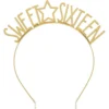 Gold Star Sweet Sixteen Birthday Headband