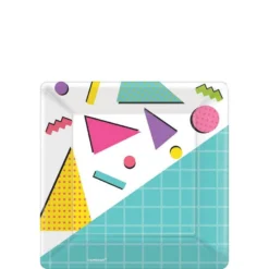 Awesome 80s Dessert Plates 8ct