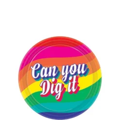 Good Vibes 70s Dessert Plates 8ct