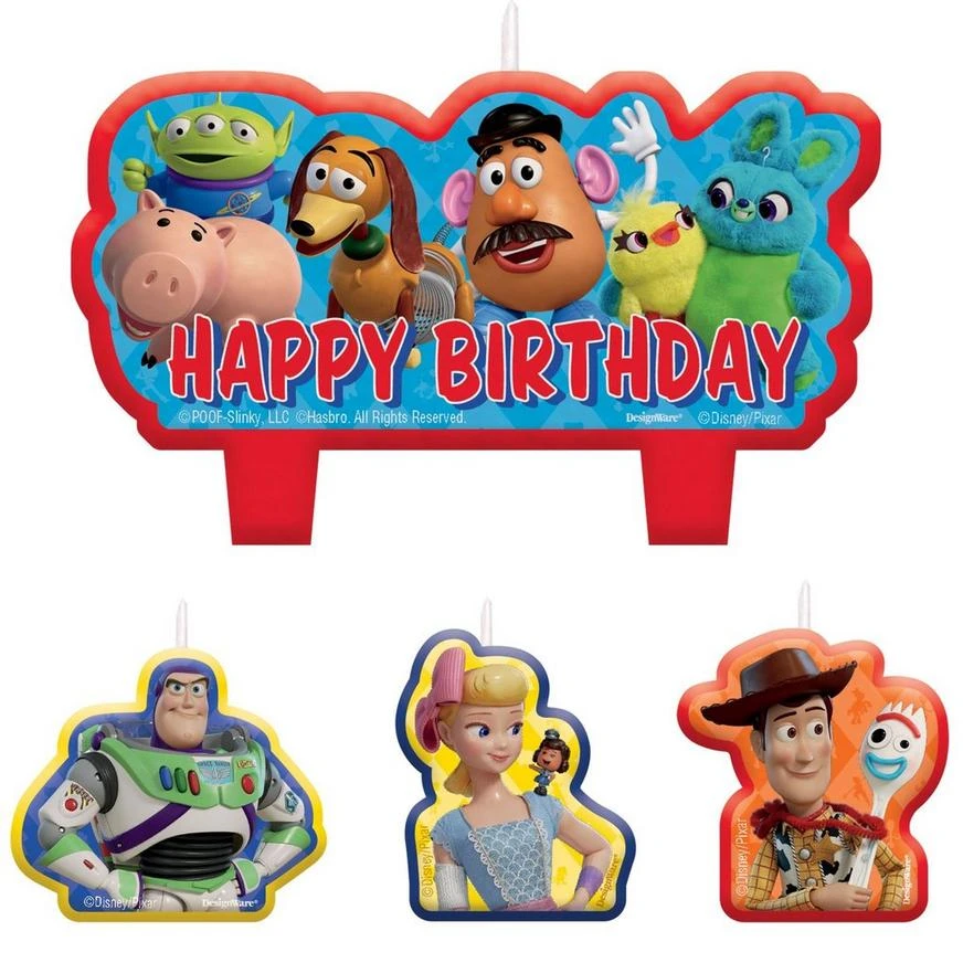 Toy Story 4 Candles 4ct 1 Toy Story 4 Candles 4ct