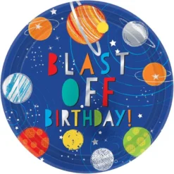 Blast Off Dinner Plates 8ct