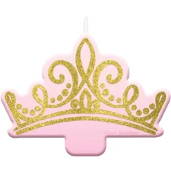 Glitter Disney Once Upon A Time Crown Candle