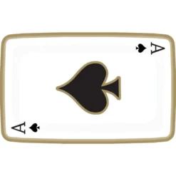 Roll The Dice Casino Playing Card Lunch Plates 8ct