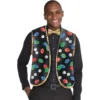 Roll The Dice Casino Dealer Vest & Bow Tie Set 2pc