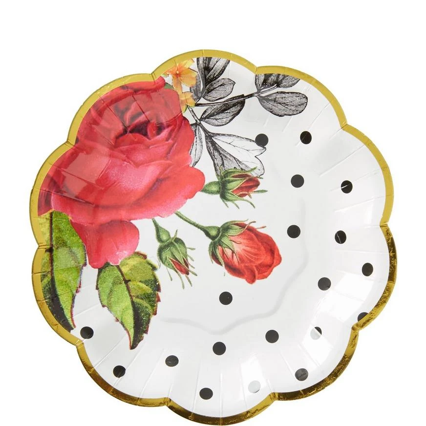 Pop Blush Rose Dessert Plates 8ct 1 Pop Blush Rose Dessert Plates 8ct