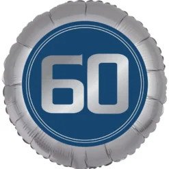 60 Milestone Birthday Foil Balloon, 18in - Happy Birthday Classic