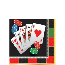 Roll The Dice Casino Tableware Kit For 16 Guests -Party Supply Store 853018 03
