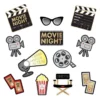 Movie Night Cardstock Cutouts 12pc