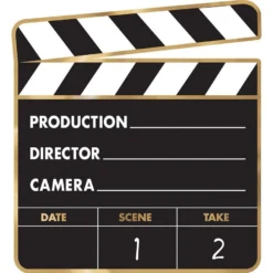 Movie Night Cardstock Cutouts 12pc -Party Supply Store 859395 02