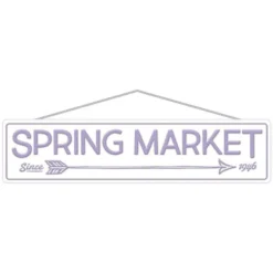 AMSCAN Lavender Spring Market Street Sign