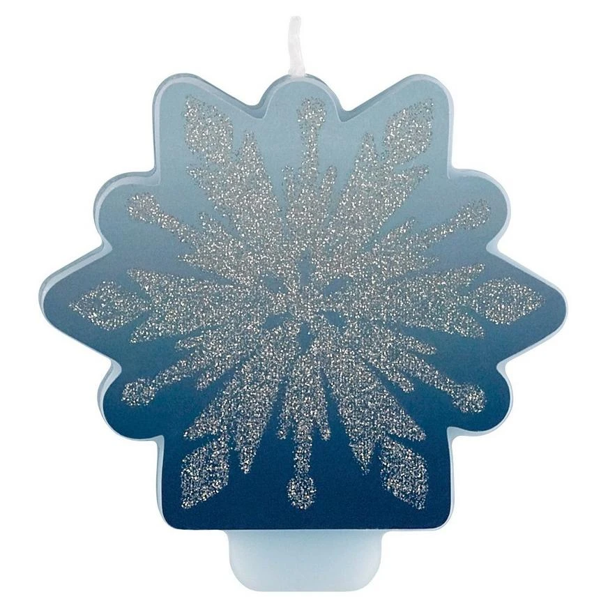 Glitter Frozen 2 Birthday Candle 1 Glitter Frozen 2 Birthday Candle