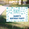 Custom Shimmering Party Yard Sign