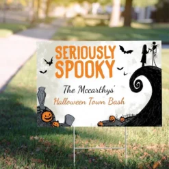 Custom Nightmare Before Christmas Yard Sign