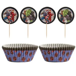 Marvel Powers Unite Cupcake Decorating Kit For 24