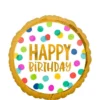 Multicolor Happy Dots Birthday Balloon, 18in