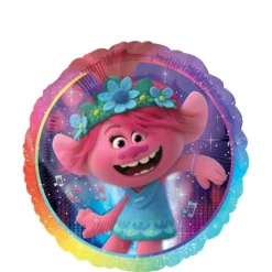 Poppy Balloon, 18in - Trolls World Tour