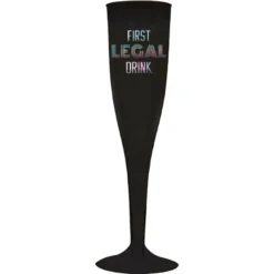 Iridescent Finally 21 Champagne Flutes, 5.5oz, 16ct
