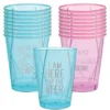 Iridescent Finally 21 Plastic Cups, 10oz, 20ct