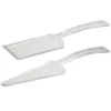 Clear Premium Plastic Cake Server Set, 2pc