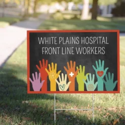 Custom Chalkboard Stronger Together Yard Sign