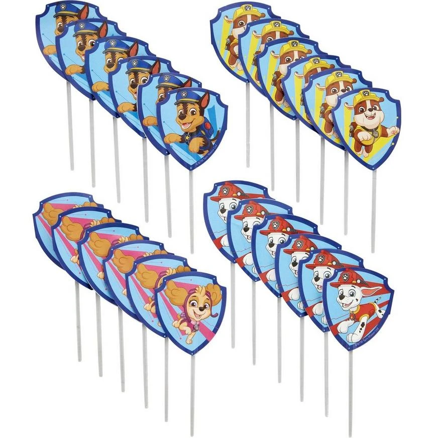 Wilton PAW Patrol Cardstock & Plastic Cupcake Picks, 24ct 2 Wilton PAW Patrol Cardstock & Plastic Cupcake Picks, 24ct - Image 2