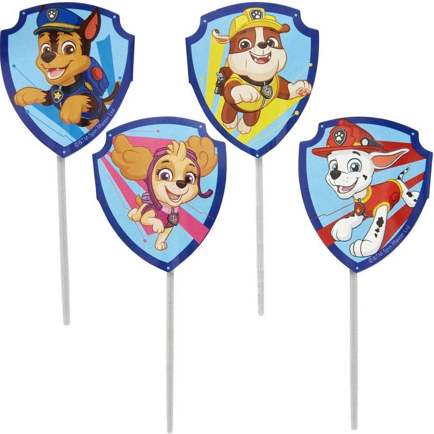 Wilton PAW Patrol Cardstock & Plastic Cupcake Picks, 24ct 3 Wilton PAW Patrol Cardstock & Plastic Cupcake Picks, 24ct - Image 3