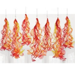 AMSCAN Fire Swirl Decorations, 20ct - First Responders