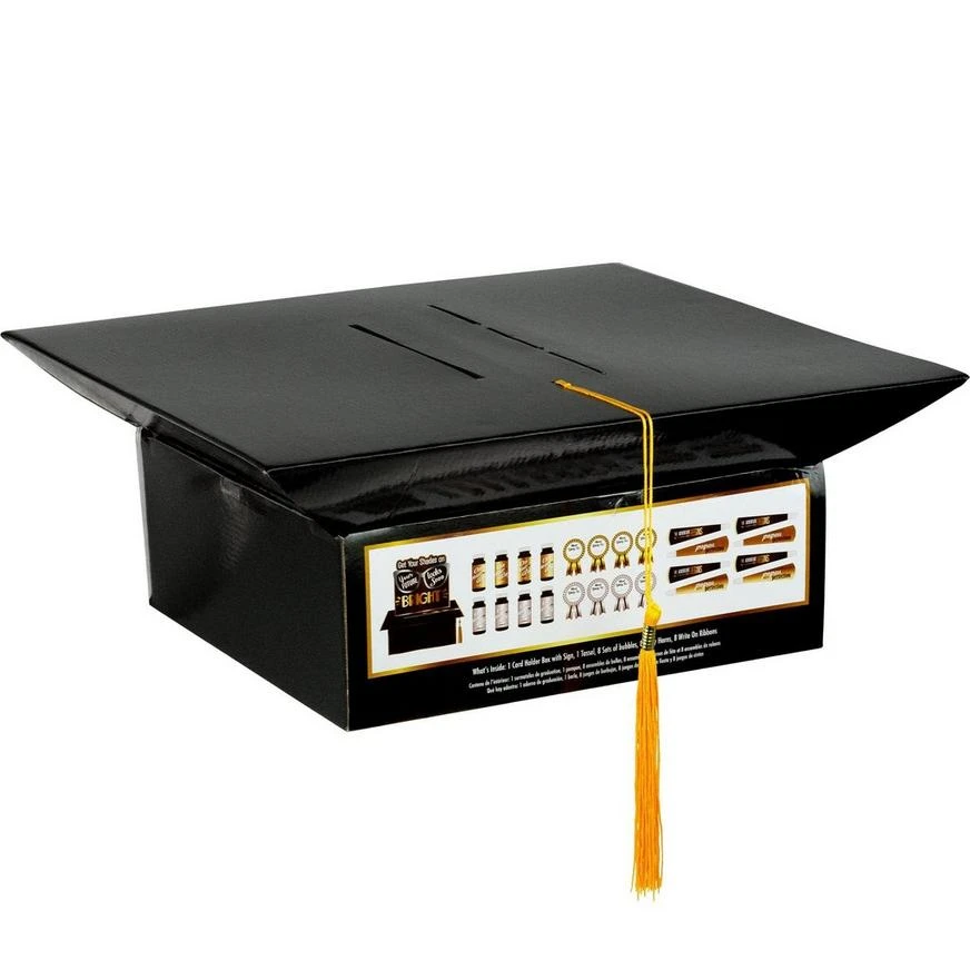 Black, Silver & Gold Bright Future Graduation Party Kit For 8 Guests 5 Black, Silver & Gold Bright Future Graduation Party Kit For 8 Guests - Image 5