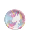 Enchanted Unicorn Round Paper Dessert Plates, 7in, 8ct