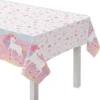 Enchanted Unicorn Plastic Table Cover, 54in X 96in