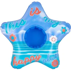 Inflatable Happy Place Drink Float, 9.8in X 9.8in -Party Supply Store 912174 02