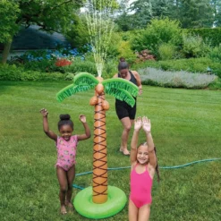 AMSCAN Inflatable Plastic Palm Tree Sprinkler, 5.23ft