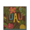 AMSCAN Vintage Tiki Paper Lunch Napkins, 6.5in, 100ct