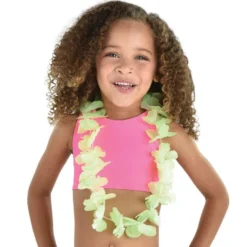 Multicolor Fabric Leis For Kids, 30in, 6ct -Party Supply Store 912656 03