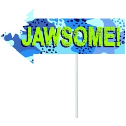 AMSCAN Shark Party Photo Booth Kit 16pc -Party Supply Store 914471 06