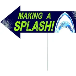 AMSCAN Shark Party Photo Booth Kit 16pc -Party Supply Store 914471 07