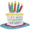 Sprinkles It's My Birthday Fabric Cake Hat, 13in X 9.25in
