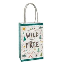 Wilderness Paper Kraft Favor Bags, 5in X 8.25in, 8ct