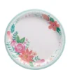 Free Spirit Boho Paper Dessert Plates, 7in, 8ct