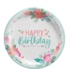 Free Spirit Boho Birthday Paper Lunch Plates, 9in, 8ct