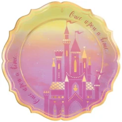 Metallic Disney Once Upon A Time Dinner Plates 8ct
