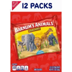 Barnum's Animals Mini Cracker Packs, 12oz, 12pc